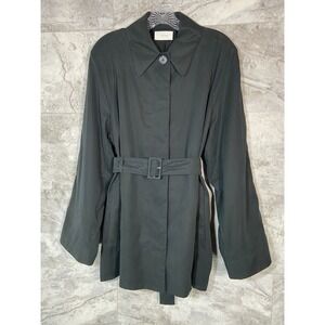 The Row Naybin‎ Jacket $2270 Women'S Size XS Black Belted Shirt Coat Minimalist